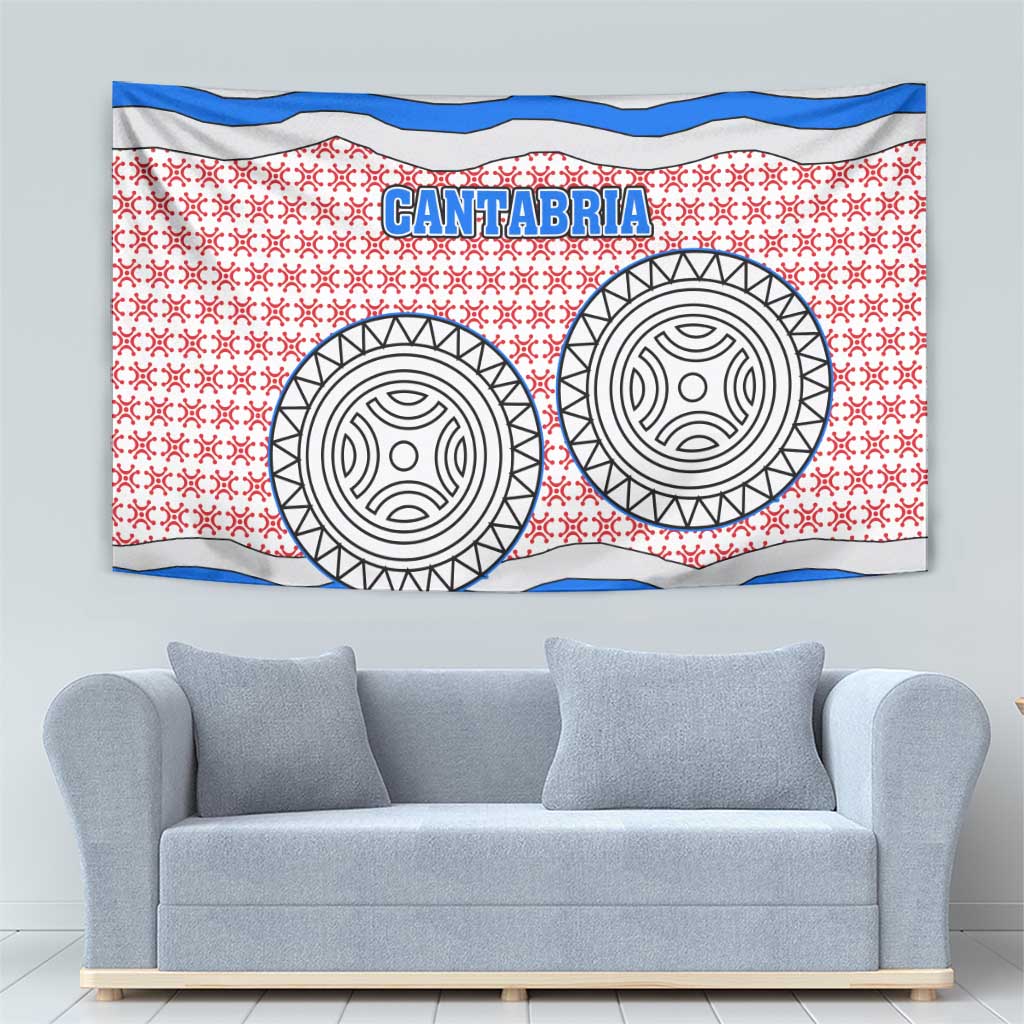 Cantabria Flag Tapestry Autonomous Community of Spain - Wonder Print Shop