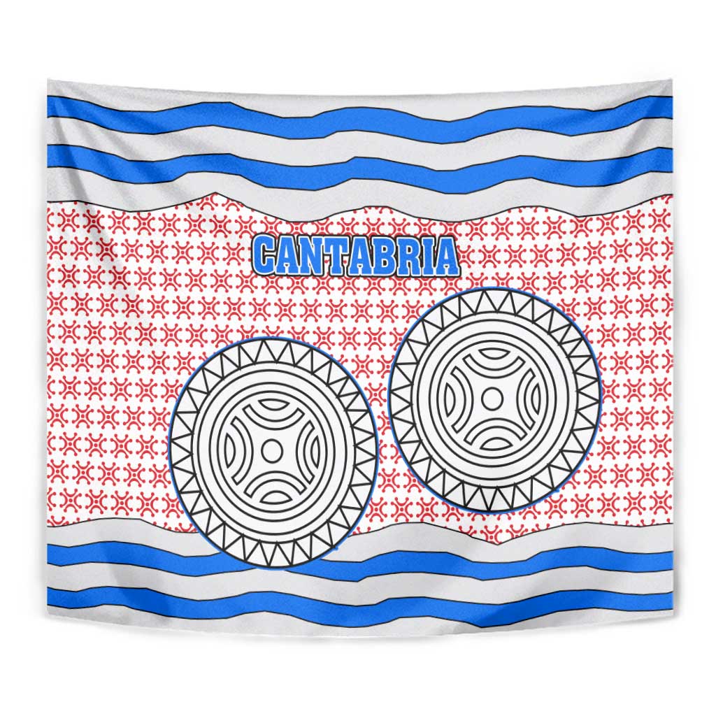 Cantabria Flag Tapestry Autonomous Community of Spain - Wonder Print Shop