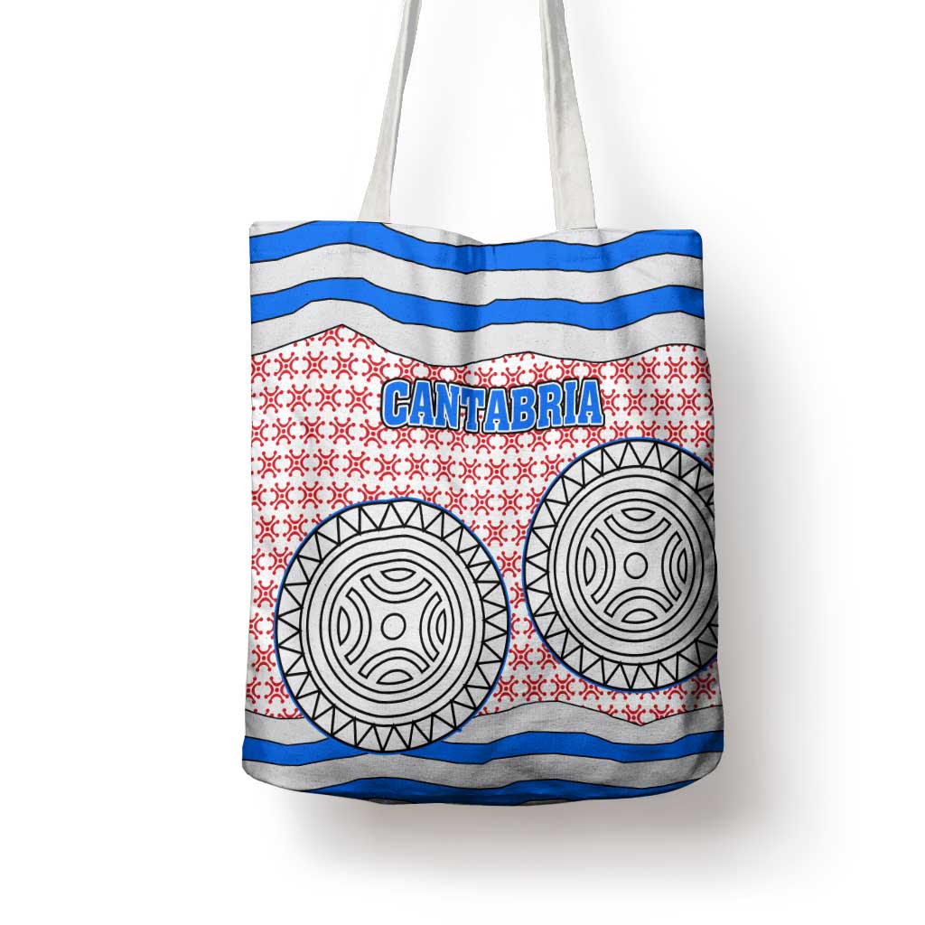 Cantabria Flag Tote Bag Autonomous Community of Spain - Wonder Print Shop