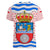 Cantabria Flag Women V-Neck T-Shirt Autonomous Community of Spain - Wonder Print Shop