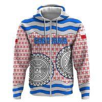 Cantabria Flag Zip Hoodie Autonomous Community of Spain - Wonder Print Shop
