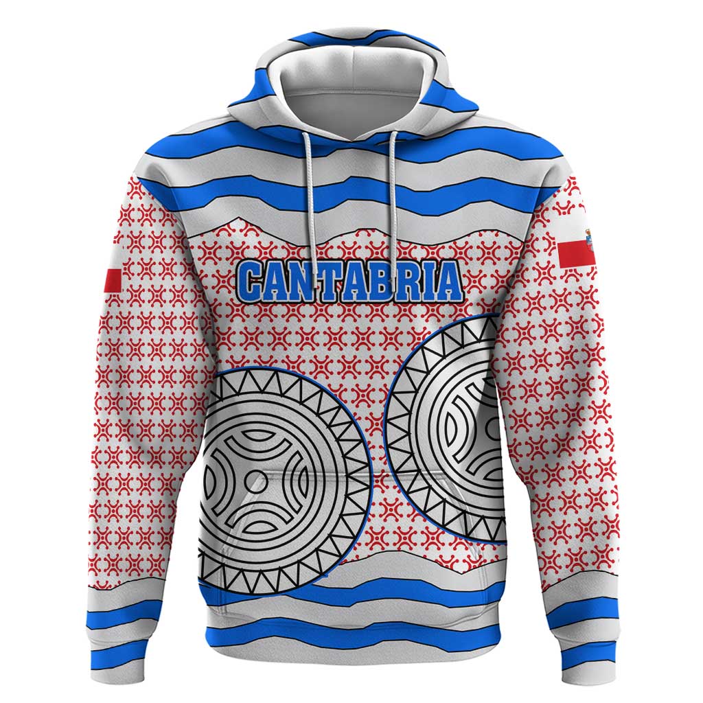 Cantabria Flag Zip Hoodie Autonomous Community of Spain - Wonder Print Shop