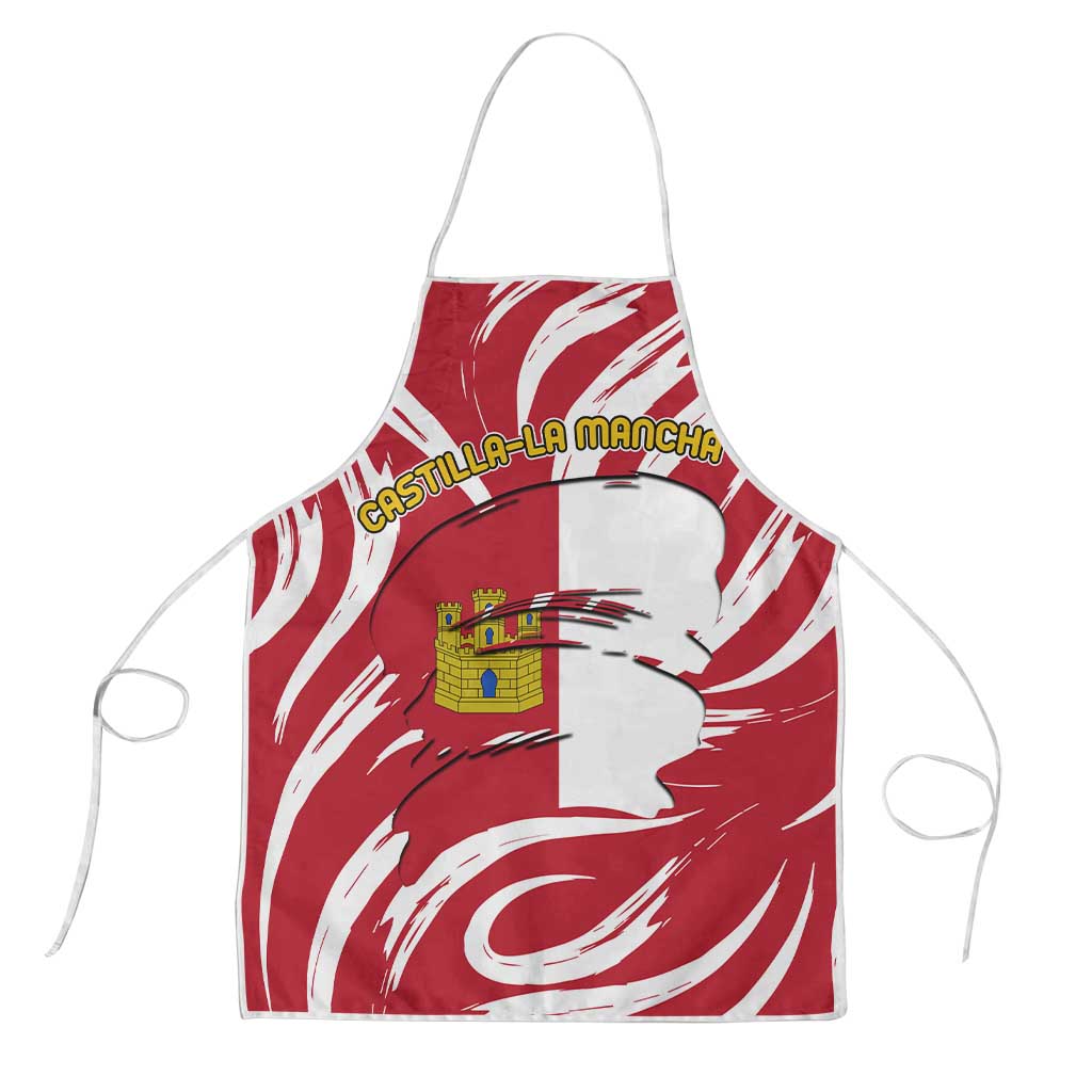 Castilla La Mancha Flag Apron Autonomous Community of Spain - Wonder Print Shop