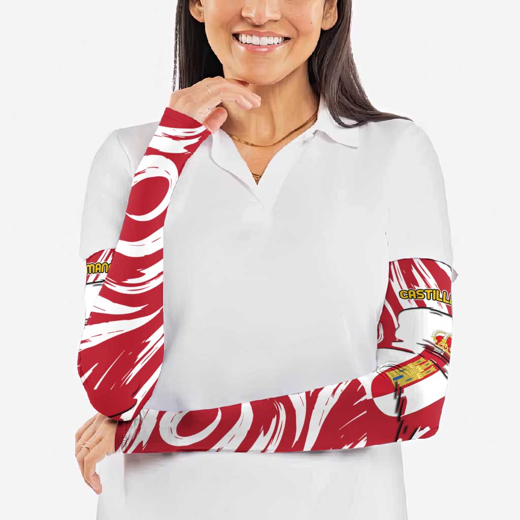 Castilla La Mancha Flag Arm Sleeves Autonomous Community of Spain - Wonder Print Shop