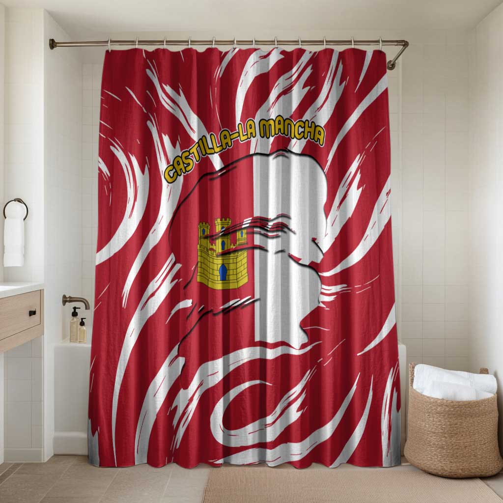 Castilla La Mancha Flag Bathroom Set Autonomous Community of Spain - Wonder Print Shop