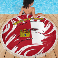 Castilla La Mancha Flag Beach Blanket Autonomous Community of Spain - Wonder Print Shop