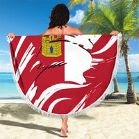 Castilla La Mancha Flag Beach Blanket Autonomous Community of Spain - Wonder Print Shop
