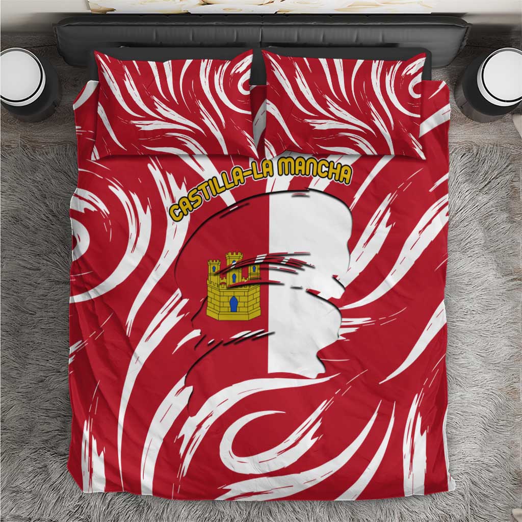 Castilla La Mancha Flag Bedding Set Autonomous Community of Spain - Wonder Print Shop