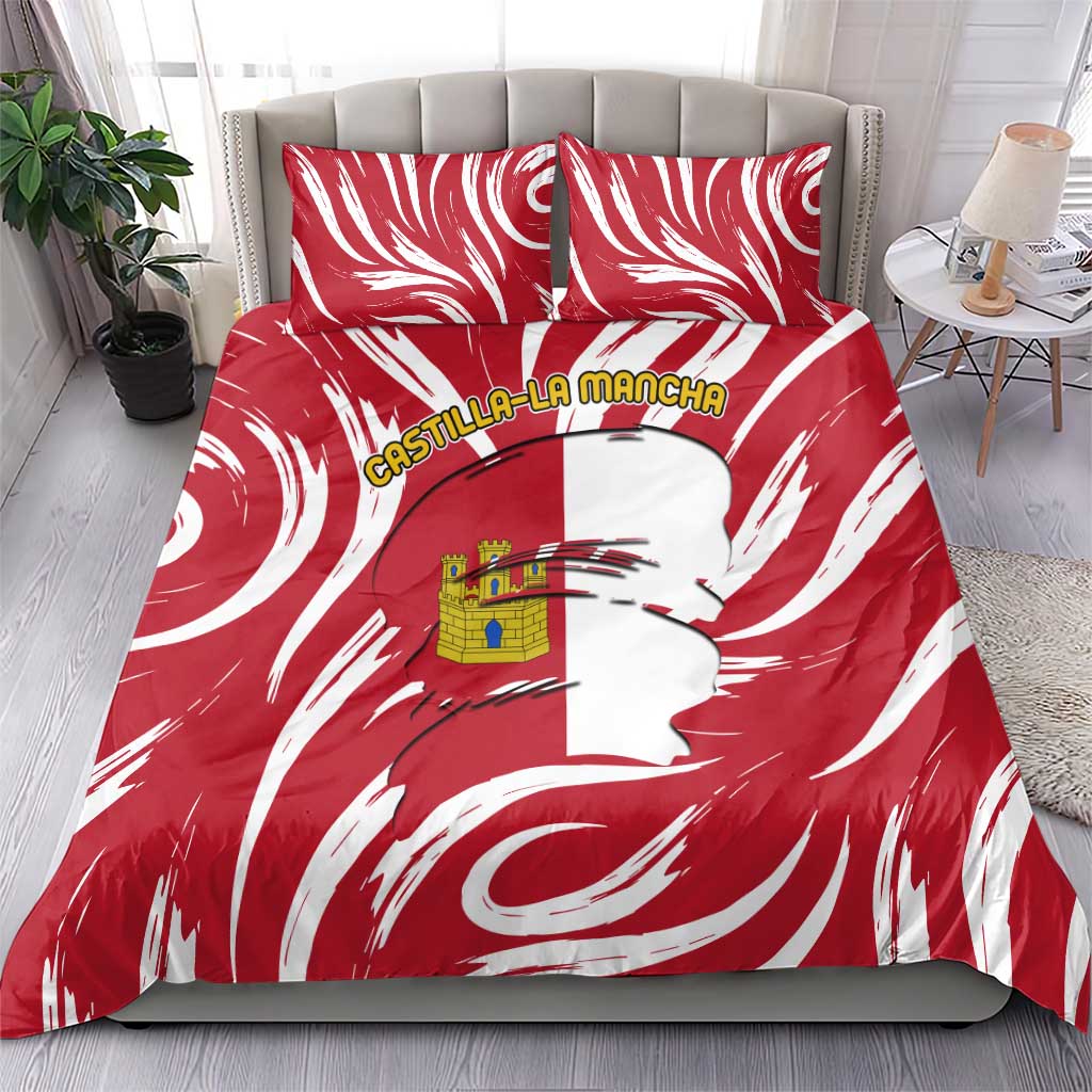 Castilla La Mancha Flag Bedding Set Autonomous Community of Spain - Wonder Print Shop