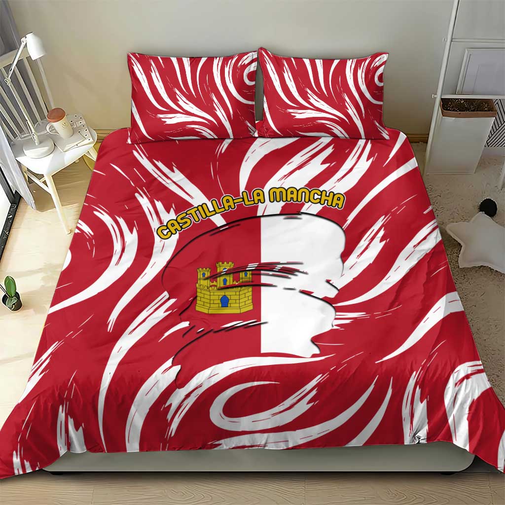 Castilla La Mancha Flag Bedding Set Autonomous Community of Spain - Wonder Print Shop