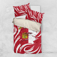 Castilla La Mancha Flag Bedding Set Autonomous Community of Spain - Wonder Print Shop