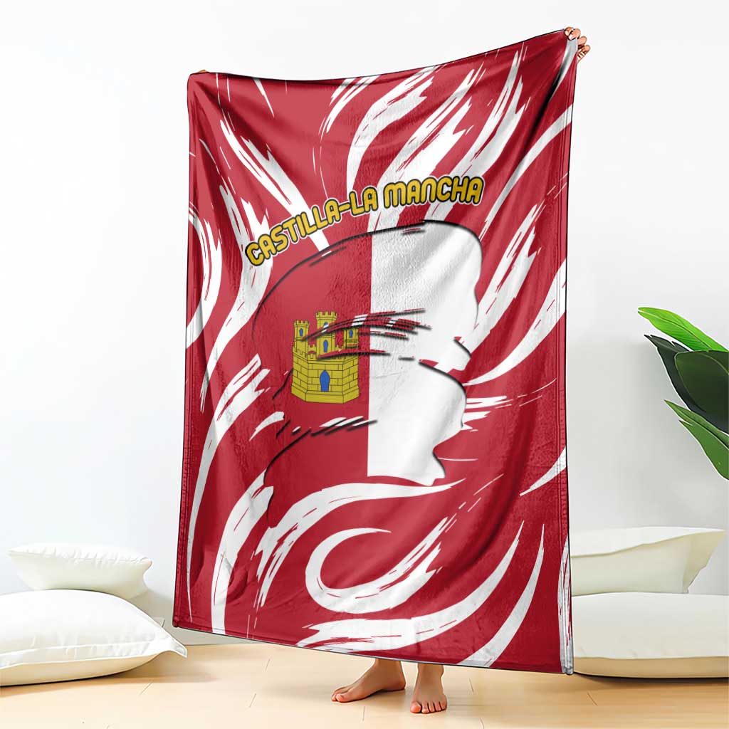 Castilla La Mancha Flag Blanket Autonomous Community of Spain - Wonder Print Shop