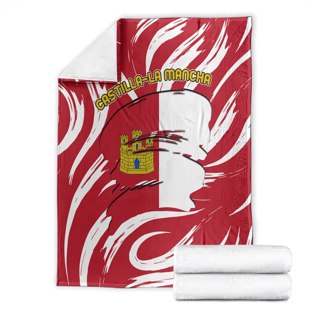 Castilla La Mancha Flag Blanket Autonomous Community of Spain - Wonder Print Shop