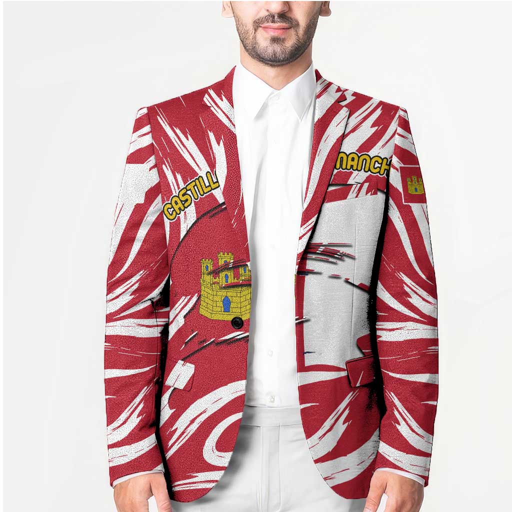 Castilla La Mancha Flag Blazer Autonomous Community of Spain - Wonder Print Shop