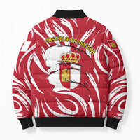Castilla La Mancha Flag Bomber Puffer Jacket Autonomous Community of Spain - Wonder Print Shop