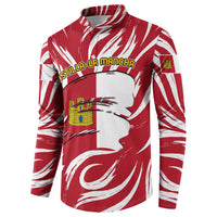 Castilla La Mancha Flag Button Sweatshirt Autonomous Community of Spain - Wonder Print Shop