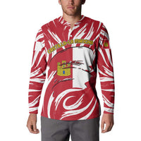Castilla La Mancha Flag Button Sweatshirt Autonomous Community of Spain - Wonder Print Shop