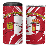 Castilla La Mancha Flag 4 in 1 Can Cooler Tumbler Autonomous Community of Spain - Wonder Print Shop