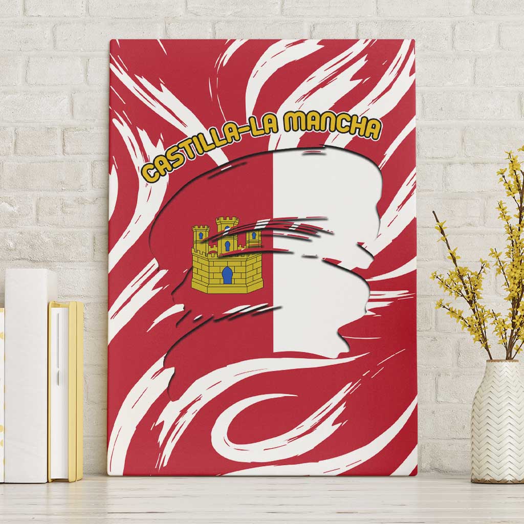 Castilla La Mancha Flag Canvas Wall Art Autonomous Community of Spain - Wonder Print Shop