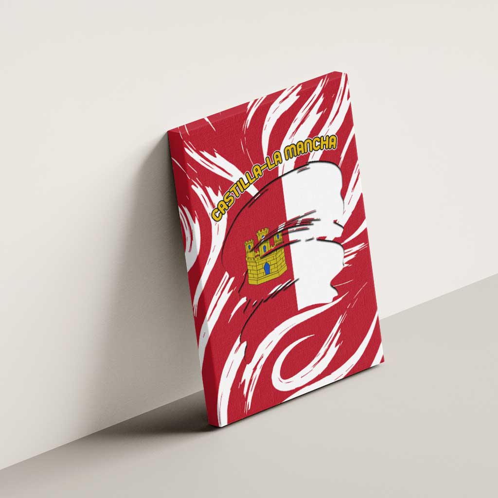 Castilla La Mancha Flag Canvas Wall Art Autonomous Community of Spain - Wonder Print Shop