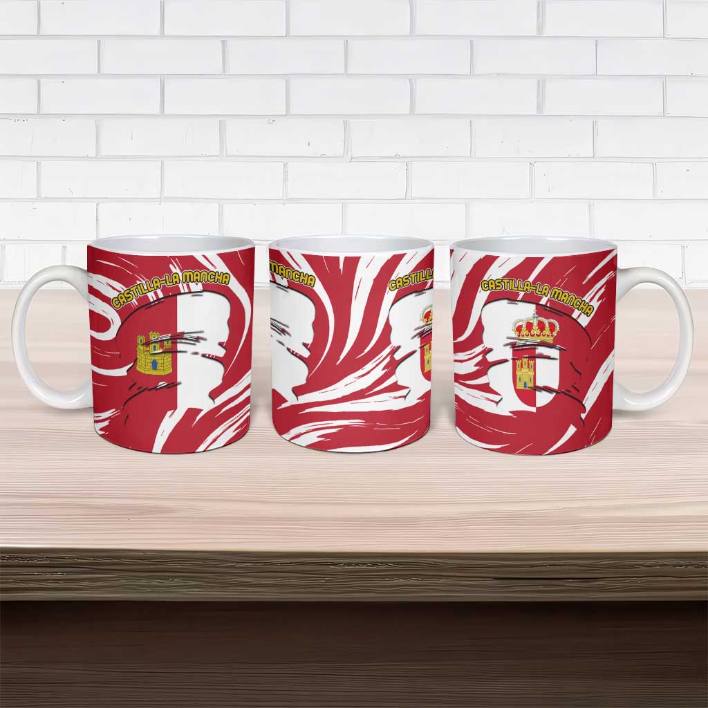 Castilla La Mancha Flag Ceramic Mug Autonomous Community of Spain - Wonder Print Shop
