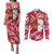 Castilla La Mancha Flag Couples Matching Puletasi and Long Sleeve Button Shirt Autonomous Community of Spain - Wonder Print Shop