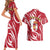Castilla La Mancha Flag Couples Matching Short Sleeve Bodycon Dress and Hawaiian Shirt Autonomous Community of Spain - Wonder Print Shop