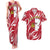 Castilla La Mancha Flag Couples Matching Tank Maxi Dress and Hawaiian Shirt Autonomous Community of Spain - Wonder Print Shop