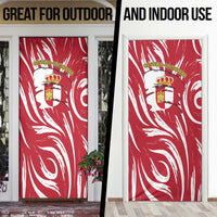 Castilla La Mancha Flag Door Cover Autonomous Community of Spain - Wonder Print Shop
