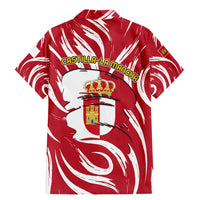 Castilla La Mancha Flag Family Matching Mermaid Dress and Hawaiian Shirt Autonomous Community of Spain - Wonder Print Shop