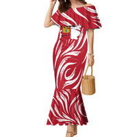 Castilla La Mancha Flag Family Matching Mermaid Dress and Hawaiian Shirt Autonomous Community of Spain - Wonder Print Shop