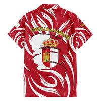 Castilla La Mancha Flag Family Matching Puletasi and Hawaiian Shirt Autonomous Community of Spain - Wonder Print Shop