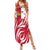 Castilla La Mancha Flag Family Matching Summer Maxi Dress and Hawaiian Shirt Autonomous Community of Spain - Wonder Print Shop