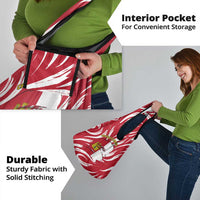 Castilla La Mancha Flag Grocery Bag Autonomous Community of Spain - Wonder Print Shop