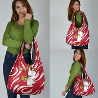 Castilla La Mancha Flag Grocery Bag Autonomous Community of Spain - Wonder Print Shop