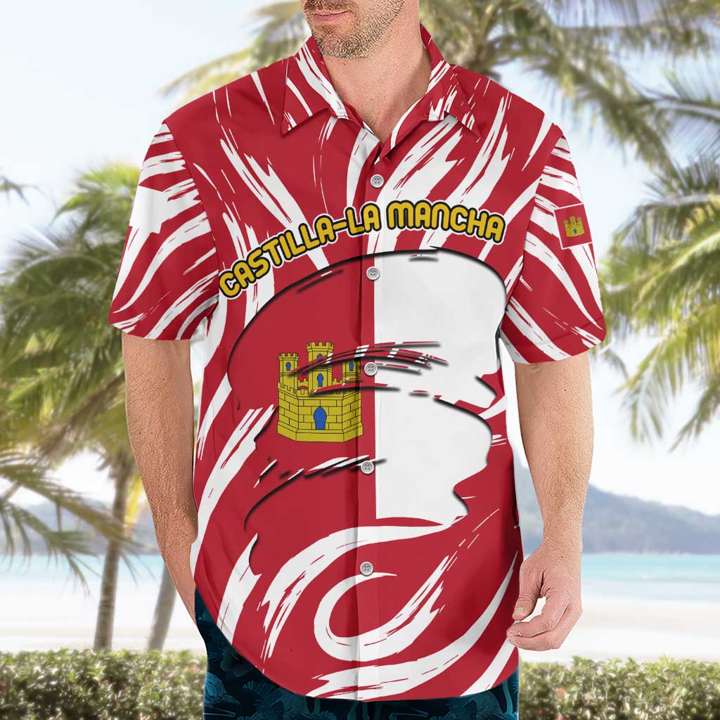 Castilla La Mancha Flag Hawaiian Shirt Autonomous Community of Spain - Wonder Print Shop