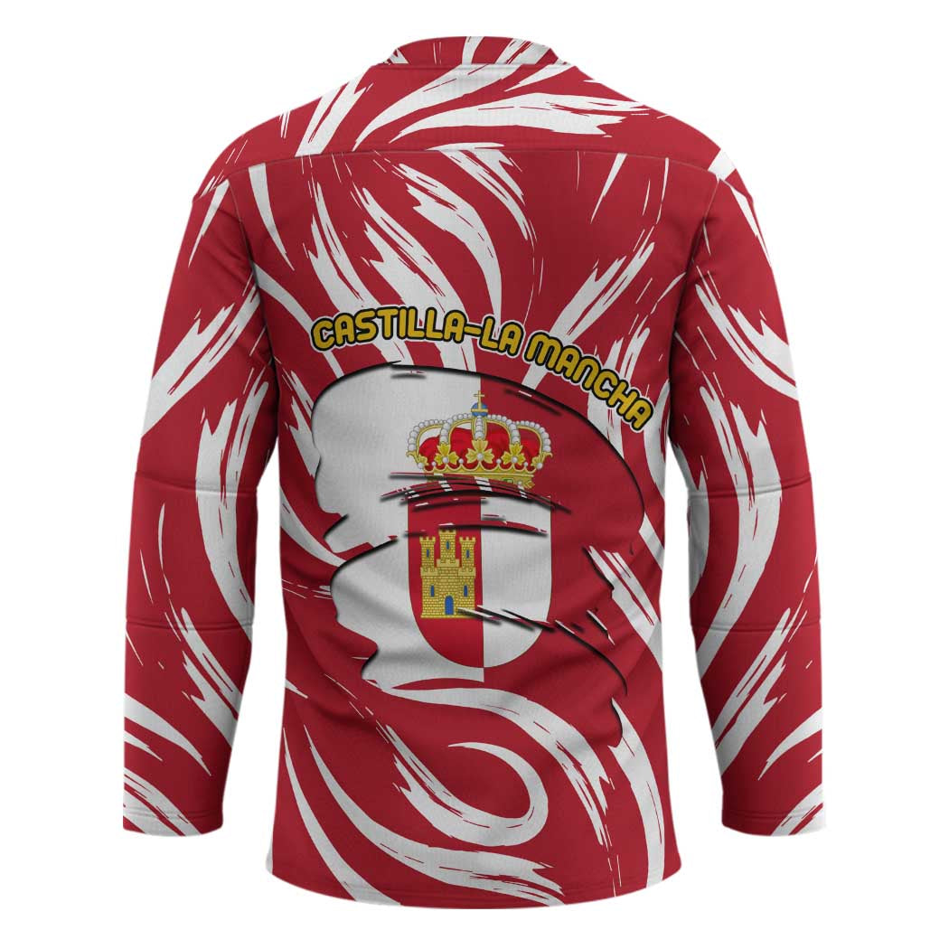 Castilla La Mancha Flag Hockey Jersey Autonomous Community of Spain - Wonder Print Shop