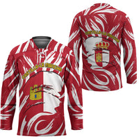 Castilla La Mancha Flag Hockey Jersey Autonomous Community of Spain - Wonder Print Shop