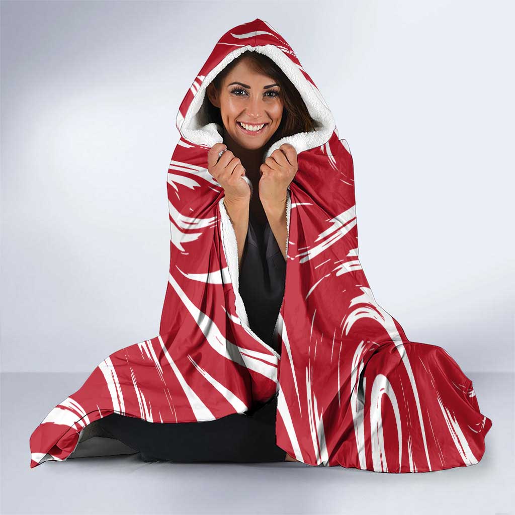 Castilla La Mancha Flag Hooded Blanket Autonomous Community of Spain - Wonder Print Shop