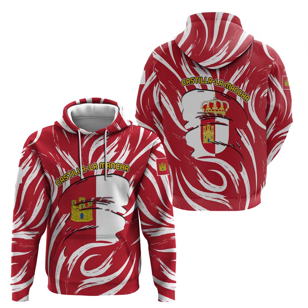 Castilla La Mancha Flag Hoodie Autonomous Community of Spain - Wonder Print Shop