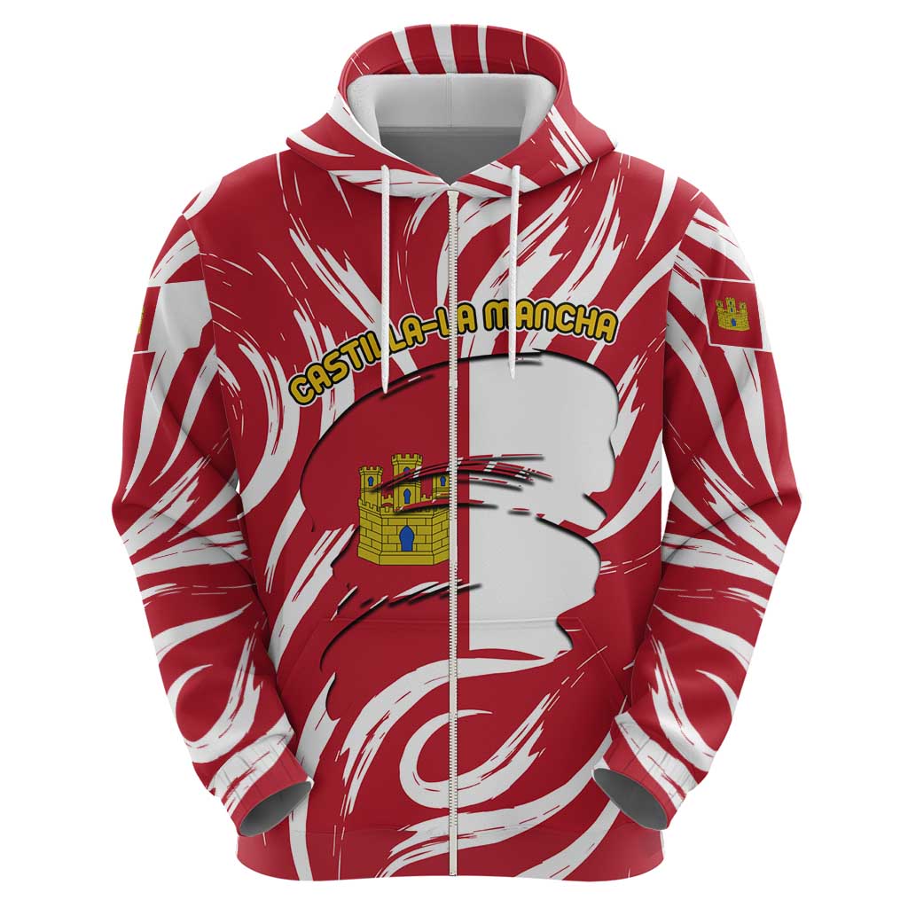 Castilla La Mancha Flag Hoodie Autonomous Community of Spain - Wonder Print Shop