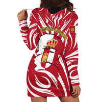 Castilla La Mancha Flag Hoodie Dress Autonomous Community of Spain - Wonder Print Shop