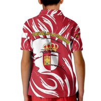 Castilla La Mancha Flag Kid Polo Shirt Autonomous Community of Spain - Wonder Print Shop