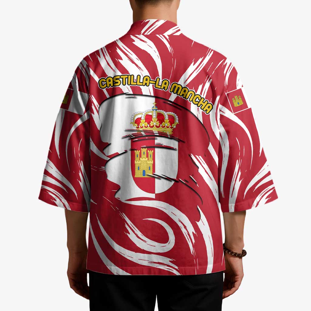Castilla La Mancha Flag Kimono Autonomous Community of Spain - Wonder Print Shop