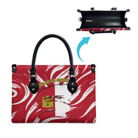 Castilla La Mancha Flag Leather Bag Autonomous Community of Spain - Wonder Print Shop