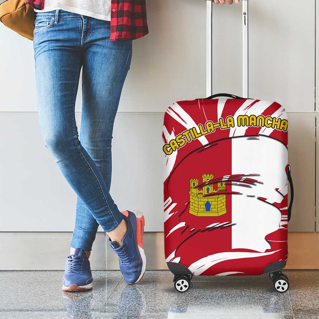 Castilla La Mancha Flag Luggage Cover Autonomous Community of Spain - Wonder Print Shop
