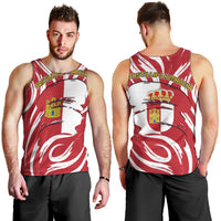 Castilla La Mancha Flag Men Tank Top Autonomous Community of Spain - Wonder Print Shop
