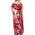 Castilla La Mancha Flag Off Shoulder Maxi Dress Autonomous Community of Spain - Wonder Print Shop