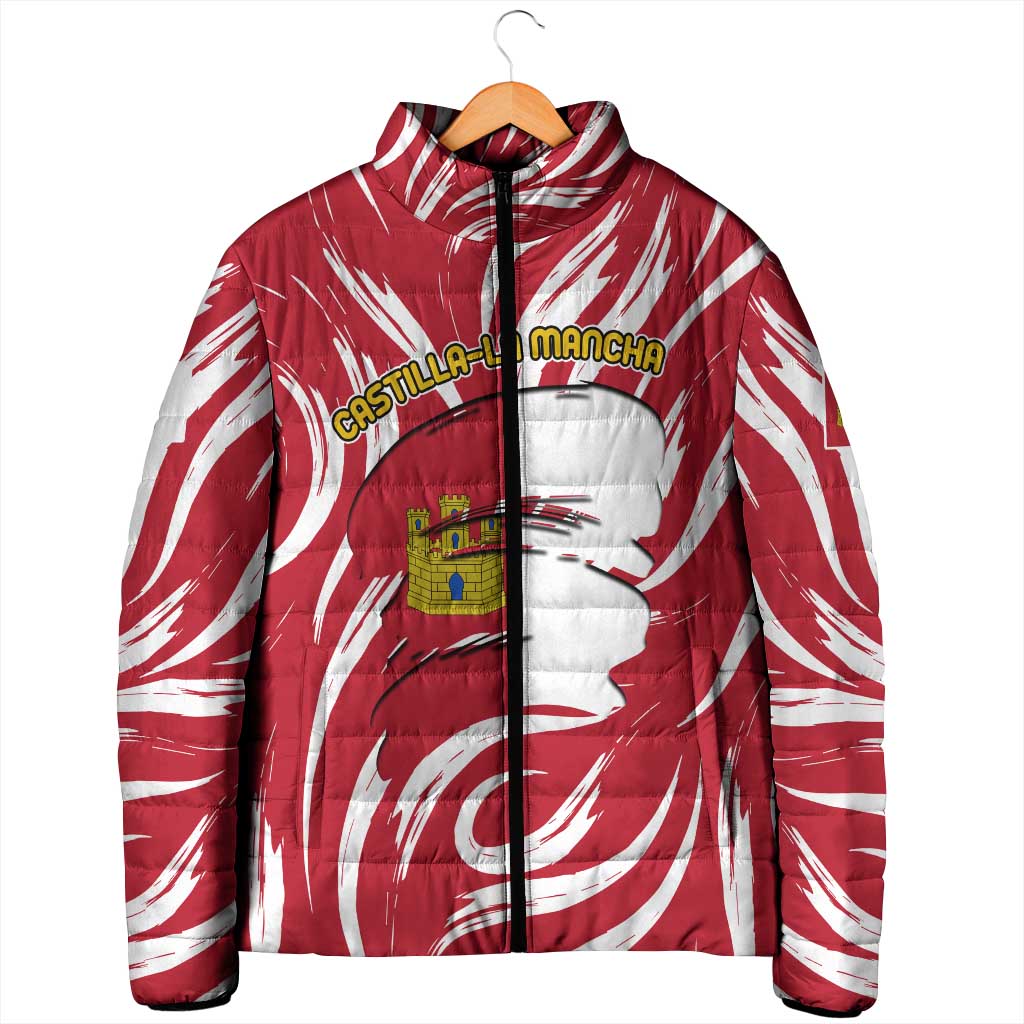Castilla La Mancha Flag Padded Jacket Autonomous Community of Spain - Wonder Print Shop