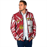 Castilla La Mancha Flag Padded Jacket Autonomous Community of Spain - Wonder Print Shop